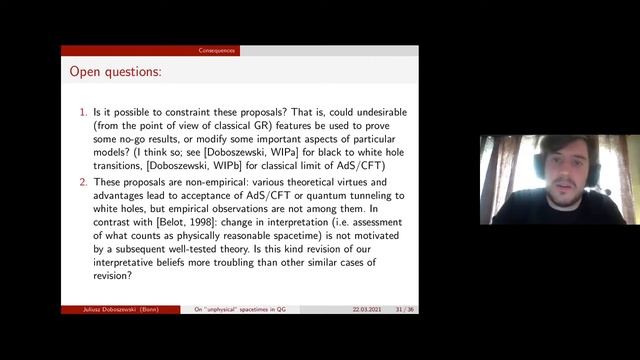 BHI Philosophy Forum, March 22nd, 2021: Juliusz Doboszewski (University of Bonn) смотреть онлайн