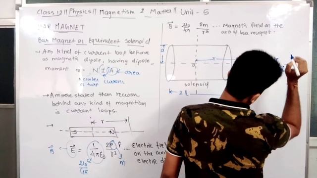Bar Magnet as Solenoid|Field on Axis of Solenoid|Dipole in Magnetic Field|Magnetism & Matter|Class1 смотреть онлайн