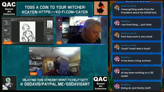 Quasar Art Collective- A collaborative Art Stream смотреть онлайн