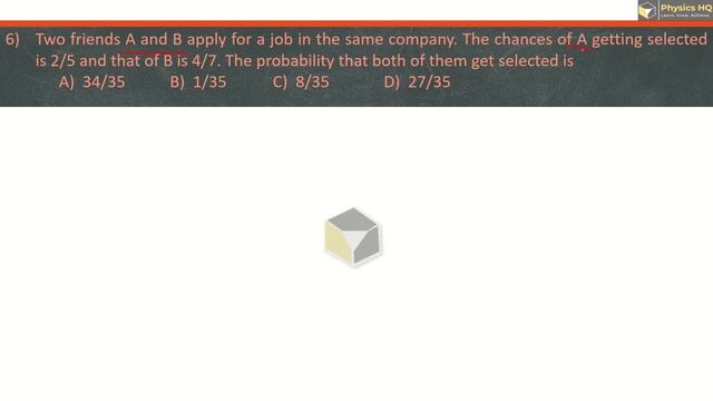 Probability | Miscellaneous Ex 9 P-1 | Class 11 | Maths-1 | Maha Board | Physics HQ | Prof. Sandeep смотреть онлайн