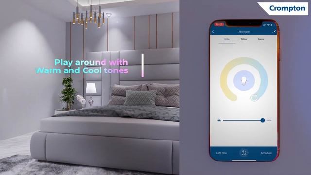 Crompton Smart Immensa Wi-Fi LED Lamp 16 Million Colours | Product Video смотреть онлайн