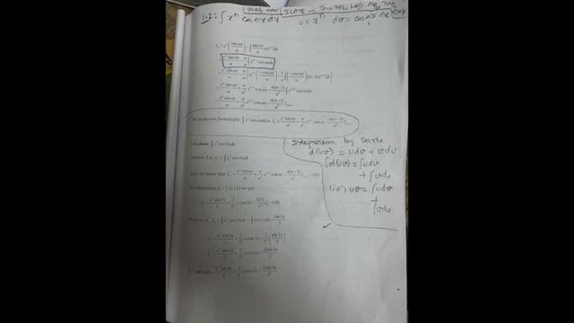 RF1.2: Reduction Formula for integral of (x power n cos ax dx) смотреть онлайн