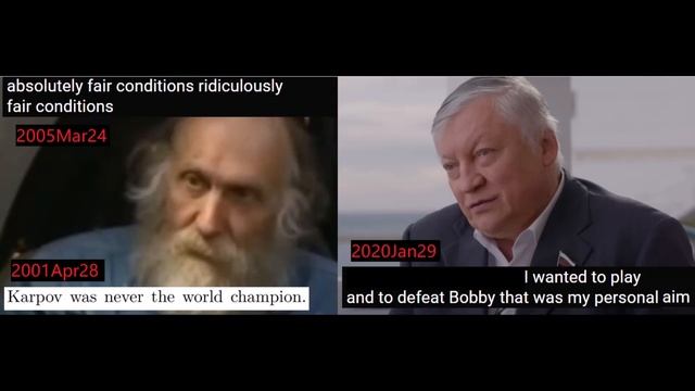9LX creator Bobby Fischer says Anatoly 'Karpov was never the world champion.' (2001Apr28) (short) смотреть онлайн