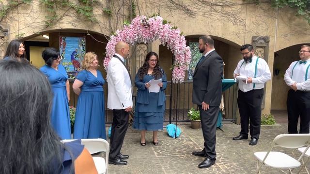 The wedding ceremony of Brandon Lee and Marty Morales at Venetian Terrace, Las Colinas, Texas смотреть онлайн