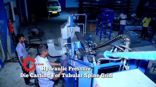 Hydraulic Pressure die casting machine for tubular spine grid смотреть онлайн