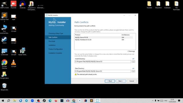 Как установить базу данных MySQL. смотреть онлайн