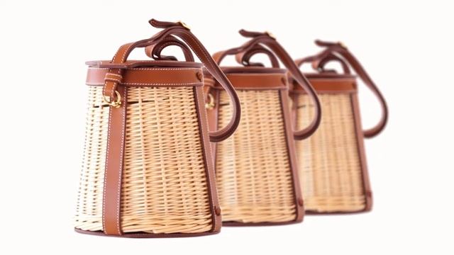 • MIGHTYCHIC • Hermes Farming Picnic Bag Osier Wicker Barenia Limited Edition смотреть онлайн