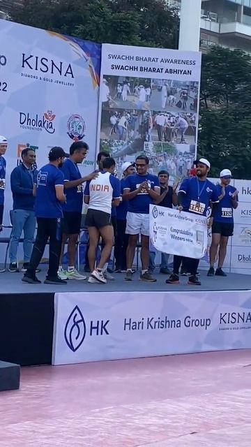 21km road running race at kisna diamond marathon. 2022 Mumbai 2nd Place Coach Santosh Patel Sir смотреть онлайн