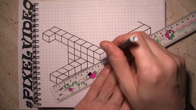 how to draw optical illusion #pixelvideo смотреть онлайн