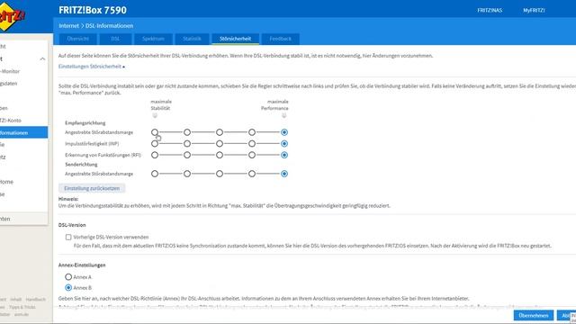 AVM Fritz!Box 7590 - Verbindungsabbrüche - Störsicherheit einstellen смотреть онлайн