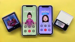 iPhone 11+11 Pro Max vs Samsung Z Flip3+ Z Flip5 Incoming&Outgoing Call