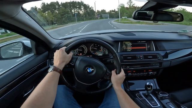 BMW F10 520D LCI 135KW 2014 POV Test Drive смотреть онлайн