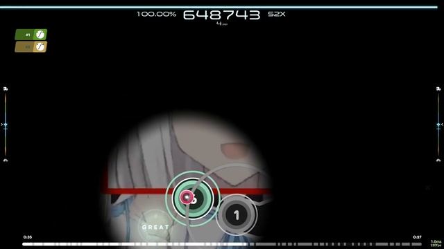 osu!lazer - Ievan Polka (Fubuki Edition) смотреть онлайн