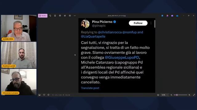 Conferenza umanitaria a Sciacca? Pina Picierno dice no! смотреть онлайн