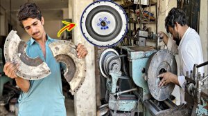 Как Пакистанские механики Изумительно Починили Сломанный Маховик грузовика