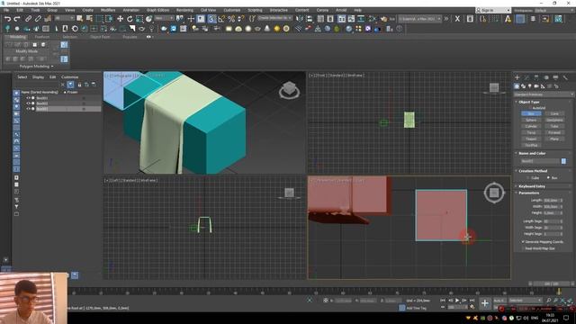 Cloth Bilan ishlash 3ds MAx 2021 da смотреть онлайн