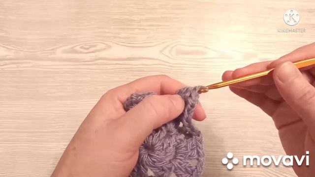 Красивый коврик из остатков пряжи. смотреть онлайн