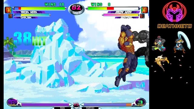 MvC2 Ironman/Dhalsim 100%+ combo to infinite, Proton Cannon xx Yoga Inferno, far OTG to Strike xx P смотреть онлайн