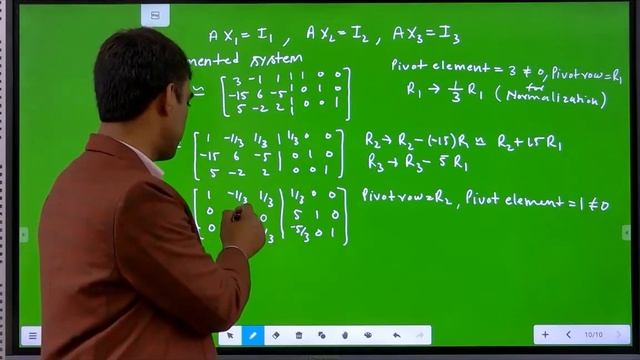 Inverse of a Matrix Using Gauss Jordan Elimination Method || Numerical Example смотреть онлайн