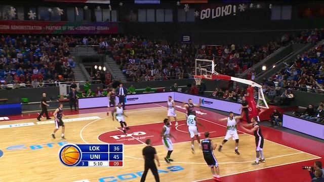 Lokomotiv-Kuban vs UNICS Highlights Jan 8, 2017 смотреть онлайн