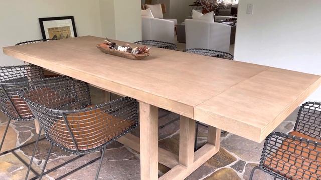 Pottery Barn Portola Dining Table Review смотреть онлайн