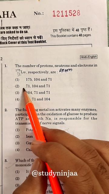 Structure of Atom Chemistry Class 11th NEET PYQ #neet2024 смотреть онлайн