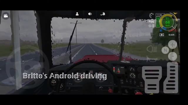 Grand truck simulator 2-Gameplay(Mack R600 driving in rainy wheather) Pulsar gamesoft GTS 2 android смотреть онлайн