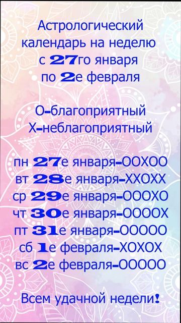 Что приготовили звёзды на неделю с 27го января по 2е февраля смотреть онлайн