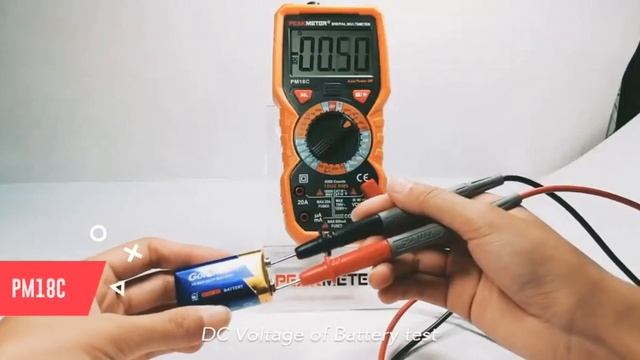 Портативный цифровой мультиметр Peakmeter pm18c смотреть онлайн