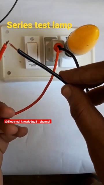 series test lamp ₹ #electric #electricity #voltage #youtubeshorts смотреть онлайн