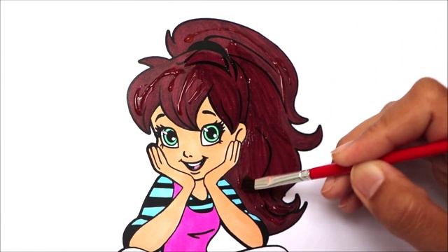 Polly Pocket Glitter coloring l Mini is Mighty l Easy Drawing 4 Toddlers n' Painting 4 Kids смотреть онлайн