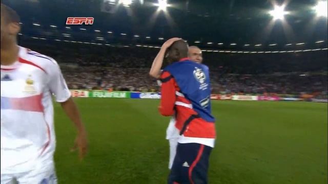 France vs Spain - Zidane Goal & Post-match Celebrations смотреть онлайн