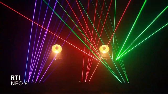 RTI Neo 6 - Demonstration using 5 pcs over DMX - RGB/White Laser Beam Bar with scanners смотреть онлайн