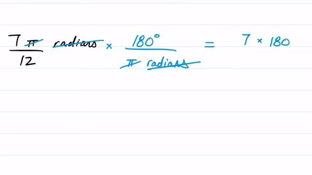 4. Converting 7π/12 radians to degrees смотреть онлайн