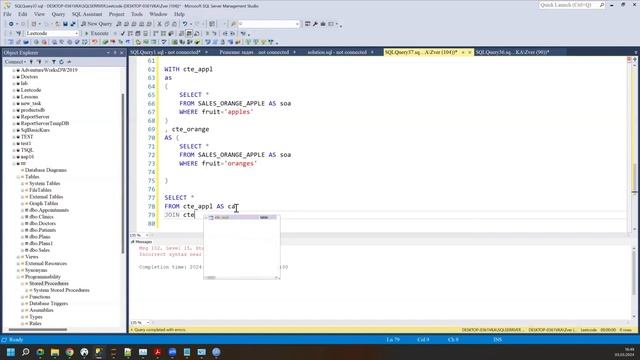 CTE SQL Принцип работы смотреть онлайн