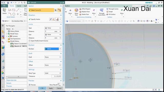 siemens nx 10 training tutorial | Circular pattern command - How to design a gear смотреть онлайн