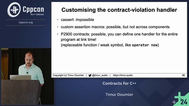 Cpp Contracts - How Contracts in C++26 Can Improve C++ Code Safety and Correctness - Timur Doumler смотреть онлайн