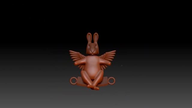 Zbrush modeling of Angel Hare jewelry pendant смотреть онлайн