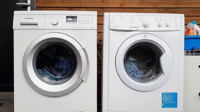 Wash race #4! Indesit IWC51451 vs Siemens WM14Q363NL 15 minutes program смотреть онлайн