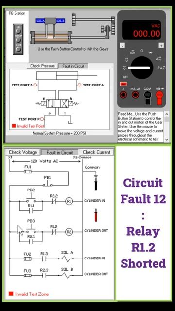 Circuit Fault 12 : Relay R1.2 Shorted #Shorts смотреть онлайн