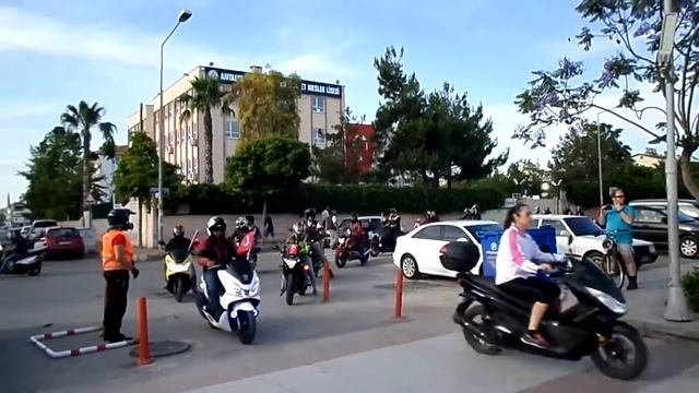 2016 19 Mayıs Motosiklet Korteji Terra City ANTALYA HD izle смотреть онлайн