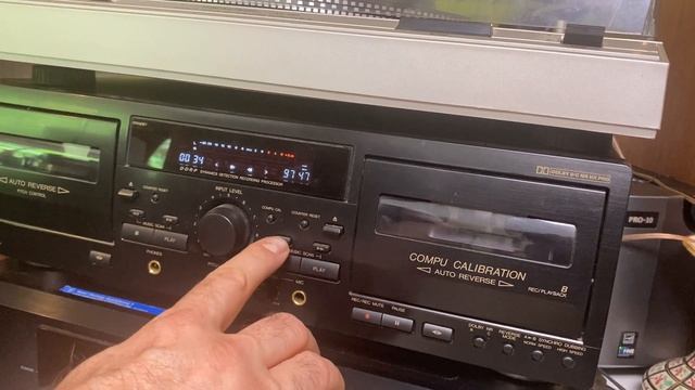 JVC TD-W354BK Double Cassette Tape Deck Recorder Player