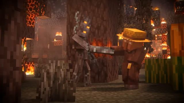 THE CREAKING - Villager vs Pillager vs Creaking Army of the Pale Garden (Minecraft Movie Animation) смотреть онлайн