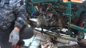 Мотоцикл Урал. Замена масла.