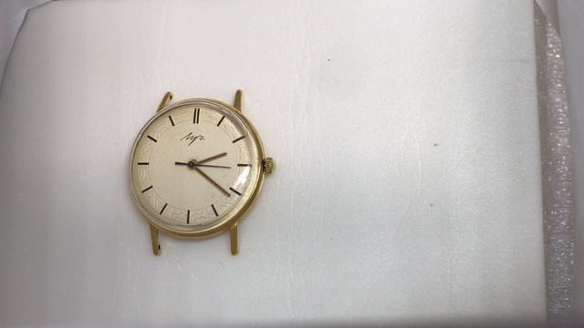 Мужские наручные часы Луч СССР 2209 позолоченные тонкие смотреть онлайн