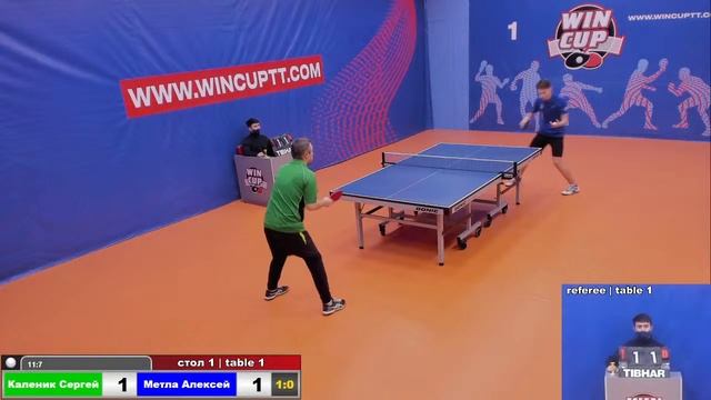 Каленик Сергей 3-0 Метла Алексей Турнир Восток 4 WINCUP 27.11.21 Прямая трансляция Зал 1 смотреть онлайн