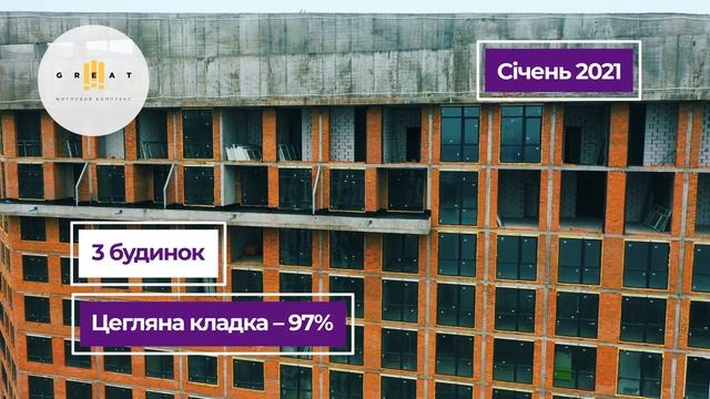 Статус будівництва житлового комплексу Great (Грейт) у січні 2021 смотреть онлайн