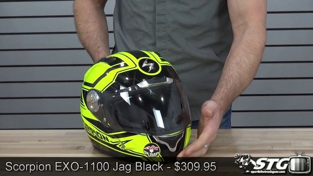 Scorpion EXO-1100 Jag Black/Neon Helmet Review from Sportbiketrackgear.om смотреть онлайн