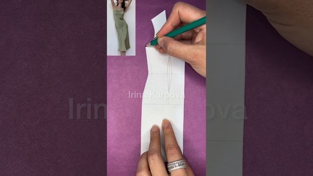 Моделирование платья комбинация. Конструирование одежды. Выкройка платья . Как смоделировать плать смотреть онлайн