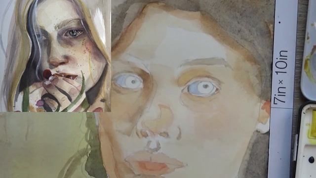 Winsor &Newton hot pressed paper and QOR mini palette смотреть онлайн